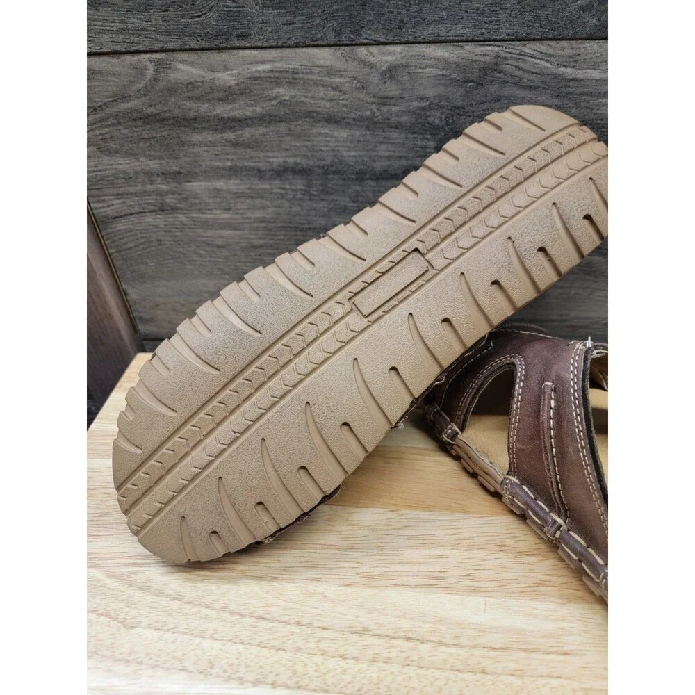 Stetson Men’s Sanded Brown  Sandal 10 EUC